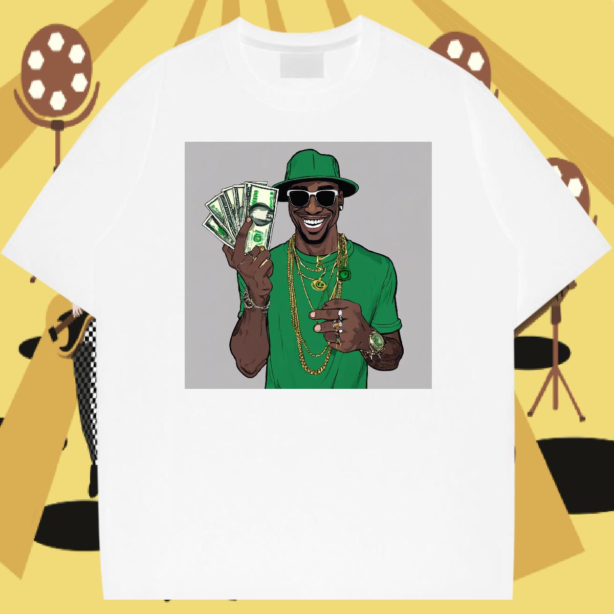 Wholesale Couples T Shirts XH 230g 100% Cotton Breathable Short Sleeve Beach T shirt Anime Fashion Design Tops