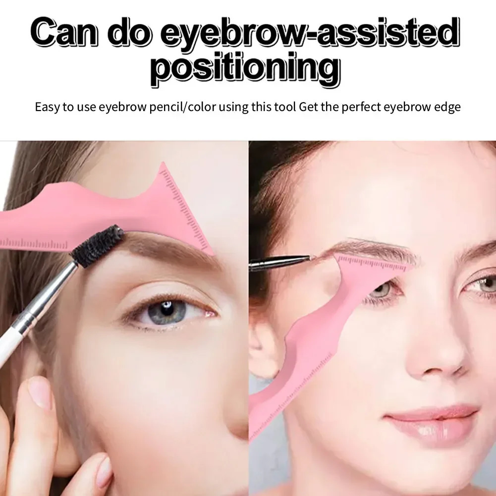 Reusable silicone eyeliner ruler eyeliner makeup template molding tool eye black lipstick beauty sticker 240715