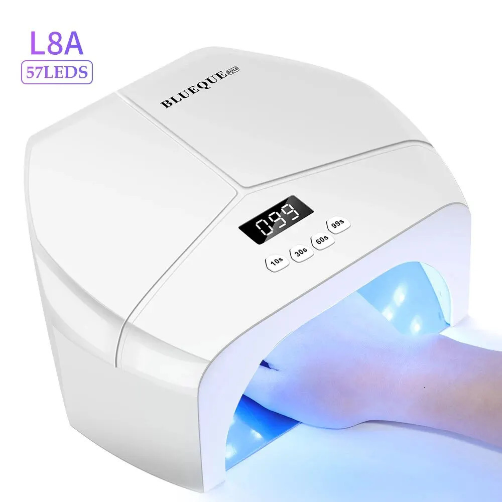 268W 57LEDs UV Lamp Dryer Machine for Nails Professional Gel Polish Drying Lamp With Four Timer Function for Manicure 240715