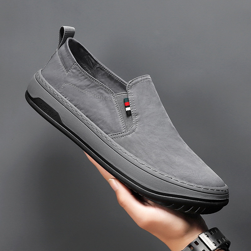 Shipping Ddmysports Free Summer Canvas One Step Casual Work Bean Trendy Shoes For Men Outdoor