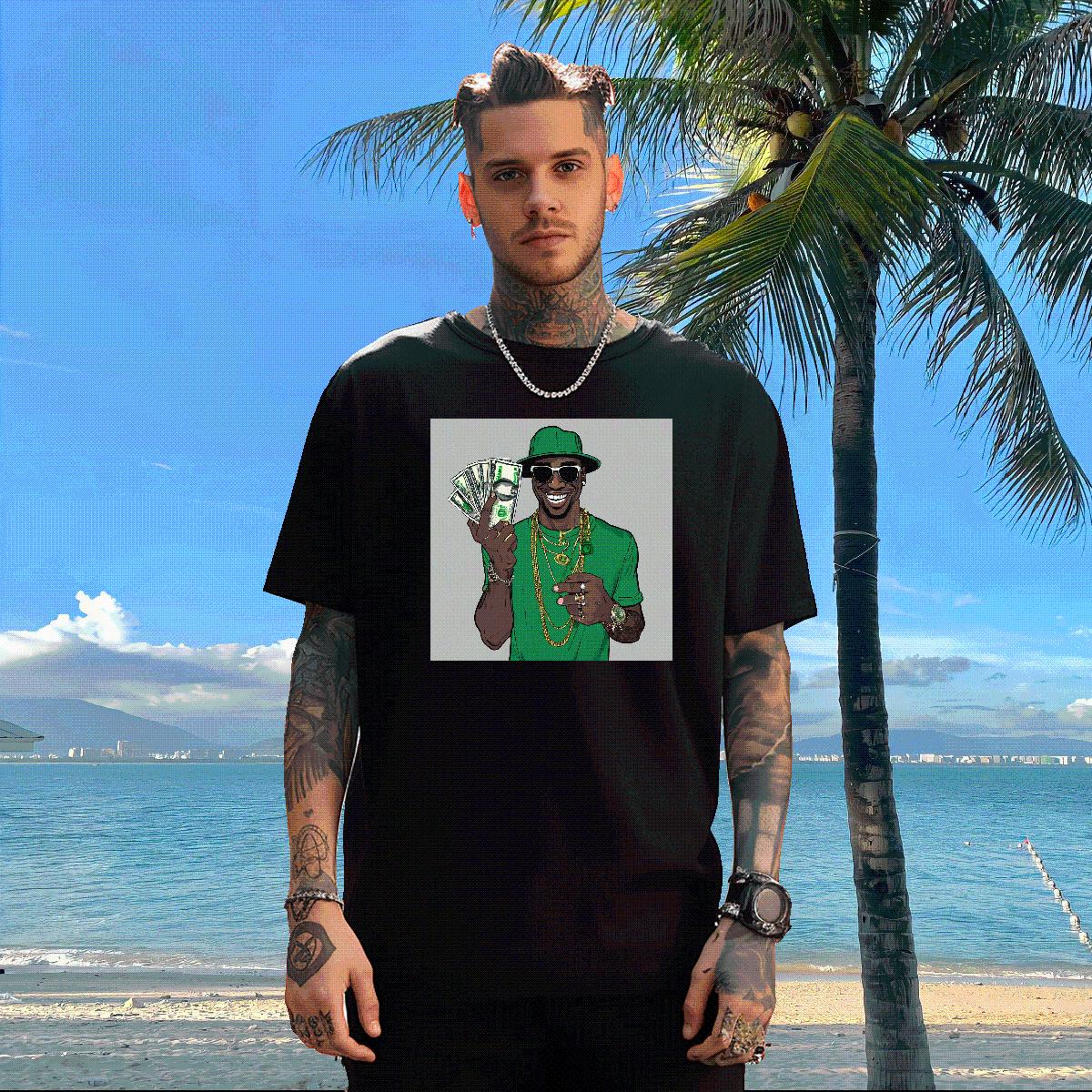 Popular Men Clothes T-Shirt XH 230g Cotton Cotton O Neck Short Sleeves Summer Casual Man T Shirts Custom Cartoon Casual New Tees