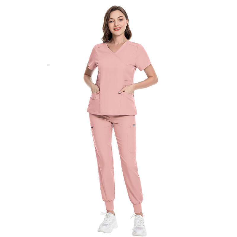 Niaa Hinn Scrubs New Product New Arrival Long Non-ironing High Elasticity Show Thinness French Leisure Time Ventilation Versatile Solid Short Waist