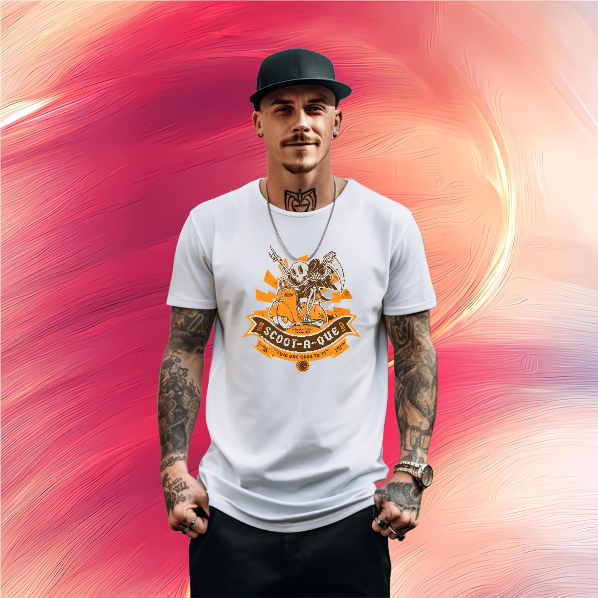 Custom Man T Shirts Skeleton 230g Cotton Cartoon Printing S-4XL Street wear Hip Hop Men Clothes T-Shirt Short sleeve Cotton Soft Loose