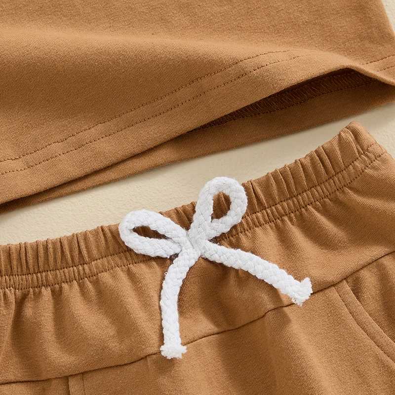 Clothing Sets Toddler Boys Summer Costume Outfit Fuzzy Letter Embroidered Short Sleeve T-Shirts Tops and Shorts 2Pcs Kids Clothes Set