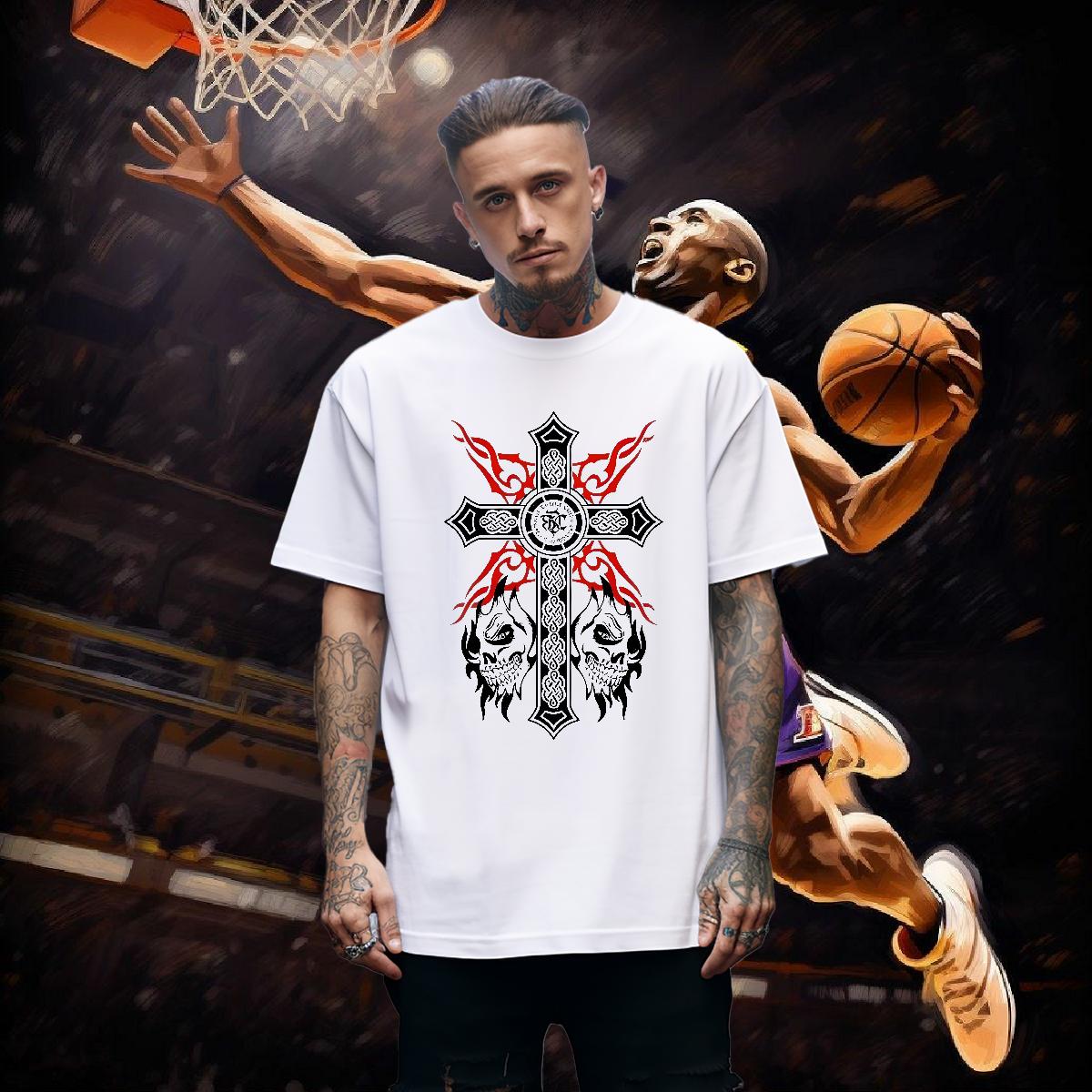 Wholesale Tshirts fathion 230g Cotton O-Neck Short Sleeve Cotton Casual Beach Mens T Shirts DIY New Designer Tees