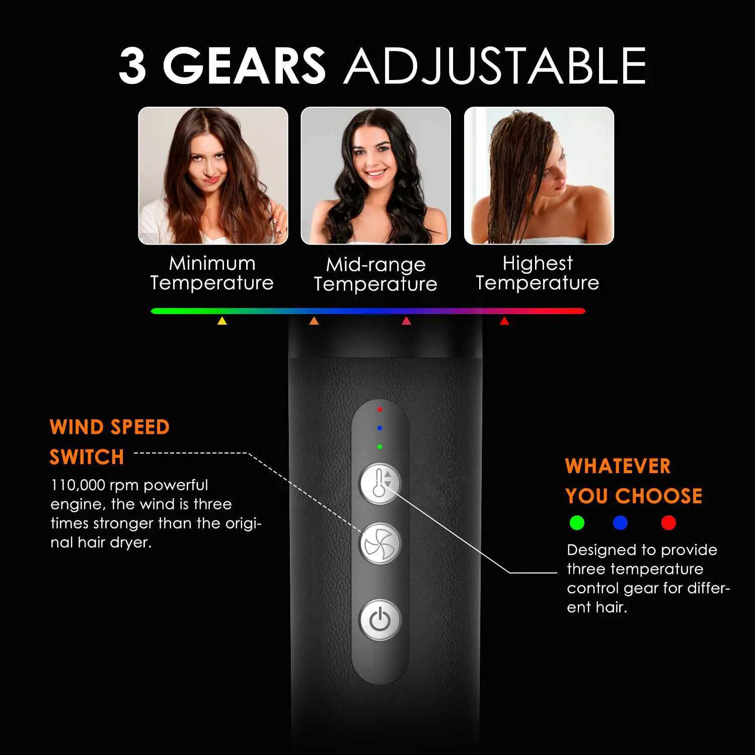 7-in-1 Styler: 1400W One-Step Hair Dryer & Volumizer Hot Air Brush for Blowout, Straightening, Curls dh5727163