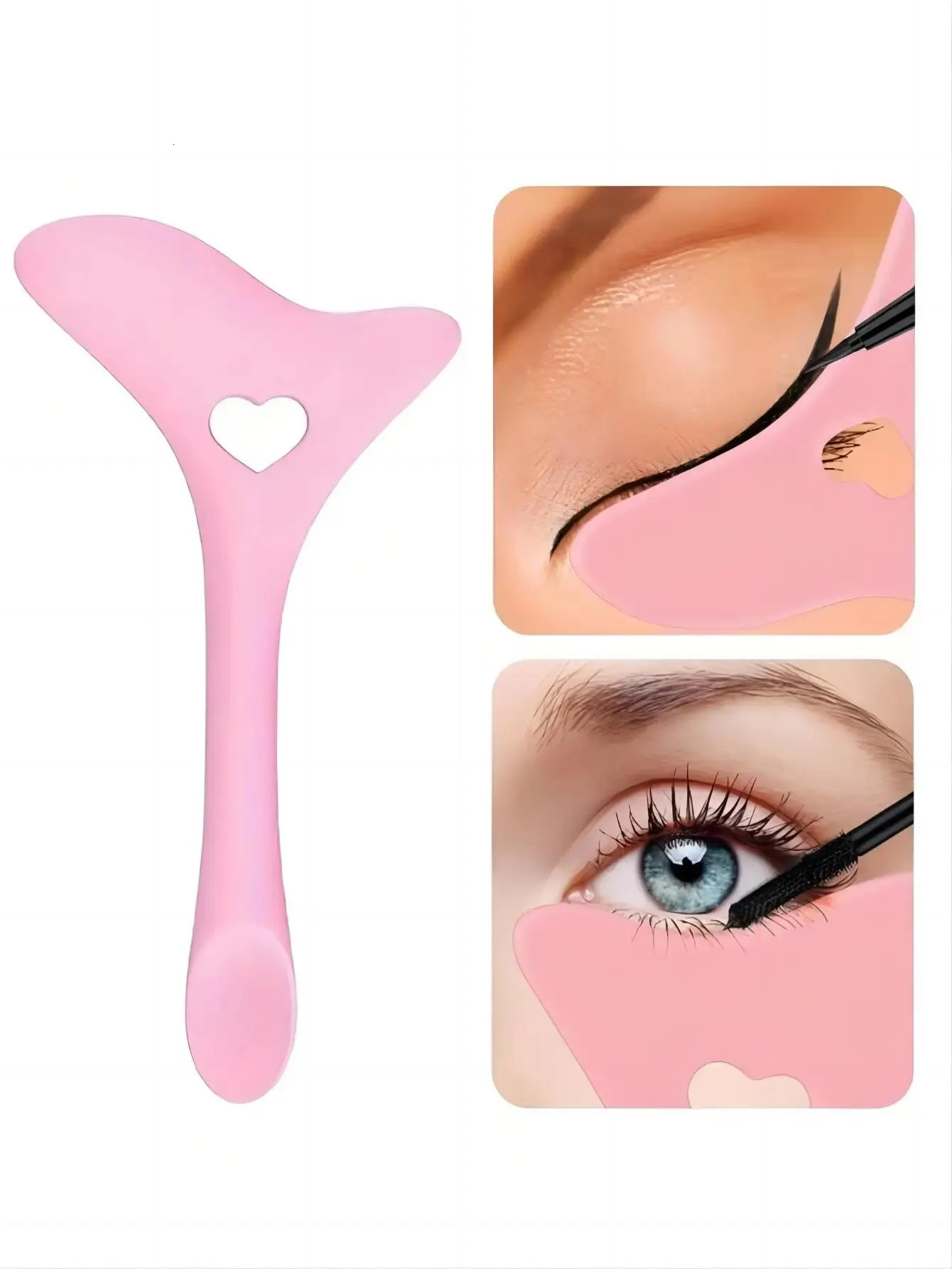 Multifunctional eyeliner template Wingtip silicone eyeliner pen helps Marscara draw lipstick Wearing aid Reusable makeup tool 240715