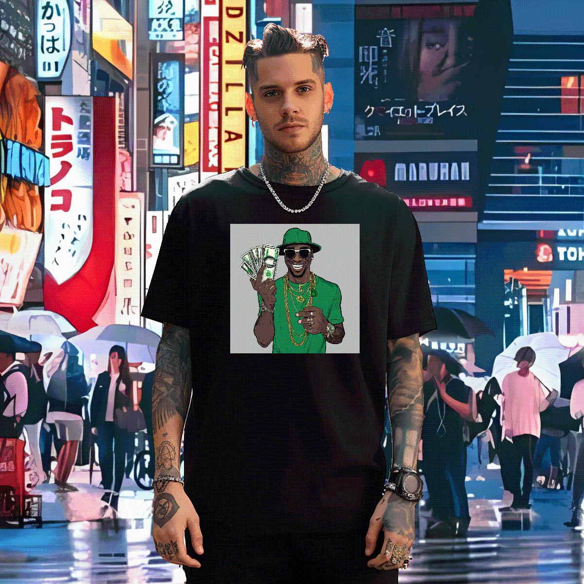 Brand Men T Shirts XH 100% Cotton 230g Street Casual Short sleeve Cotton Soft Men Tshirts DIY Custom Print Oversized Clothes