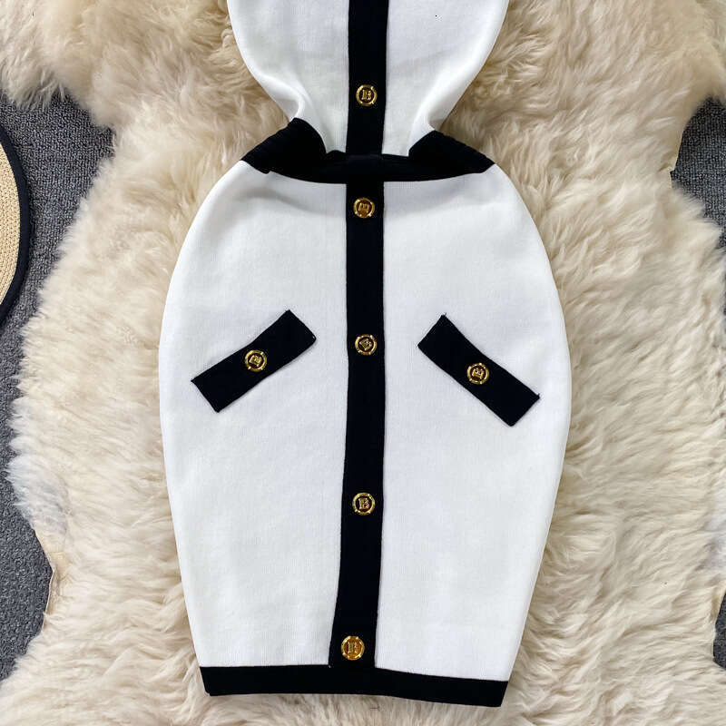 Mingyuan French Tank Top Skirt 2023 New Summer Collection Waist Slimming U-neck Knitted Wrapped Hip Dress Sleeveless Bifurcated Novelty Short Round Ne