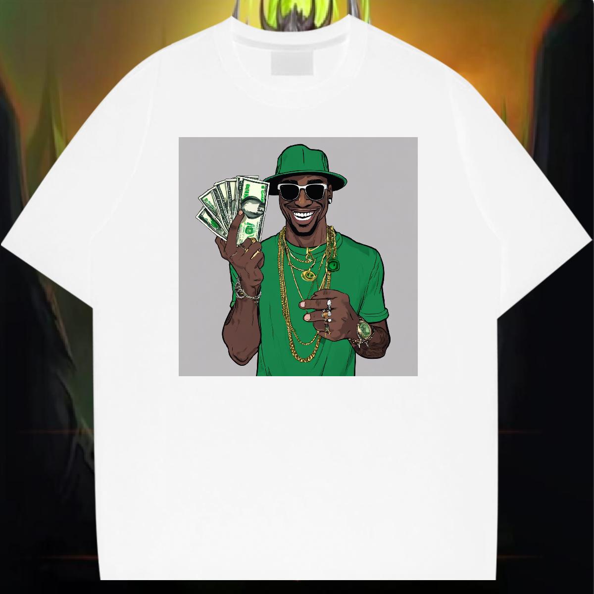 Brand Men Tops Tees XH 230g 100% Cotton Round Neck Short Sleeve Street Wear T-Shirts Custom Big Size Fashion Casual Top Tees