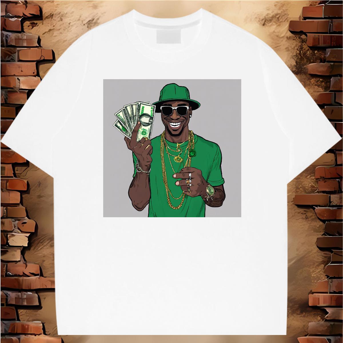 High Quality Men Tshirts XH 230g Cotton Breathable Crew Neck Cotton Hip Hop Men T Shirts Customized DIY Clothes