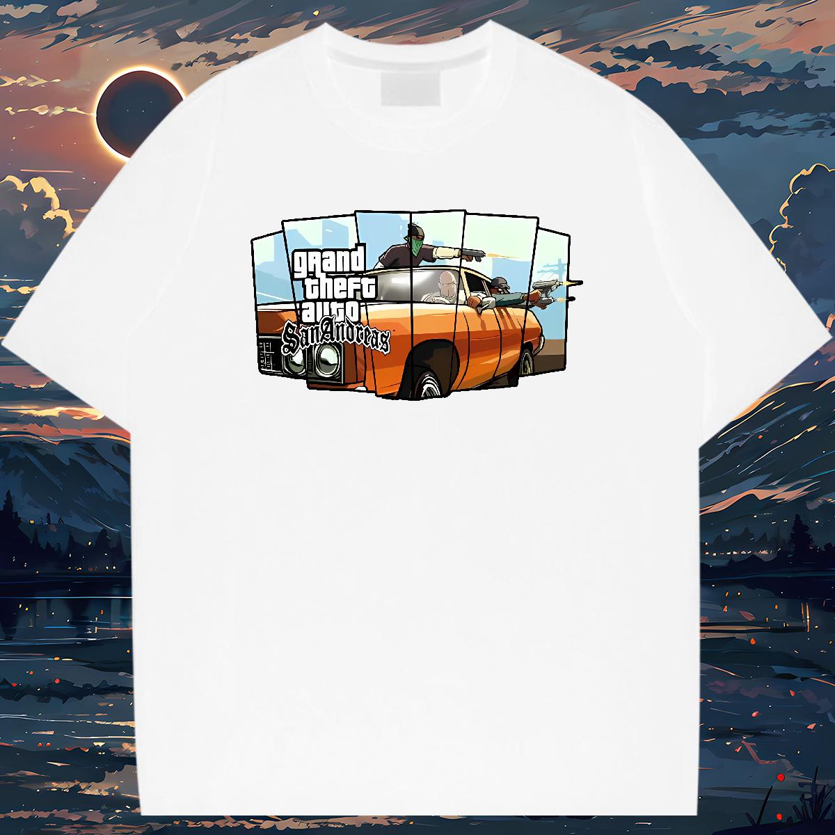 DIY Customized Man T Shirts racing 100% Cotton 230g Floral Print Tshirt for Man Woman Sport Crew Neck Cotton Unisex Clothings