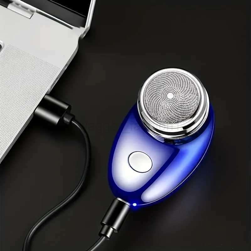 1pc-Mens electric mini shaver compact and portable travel car travel shaverB240709