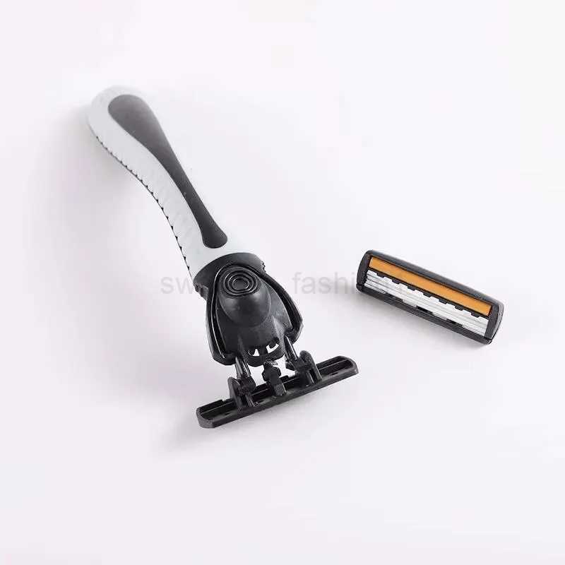 Shaver Brand New Design Men Razor Shaving Three Layer Shaver Reusable Safety Razor Imported Blade Multi Tool Head ChangeB240709