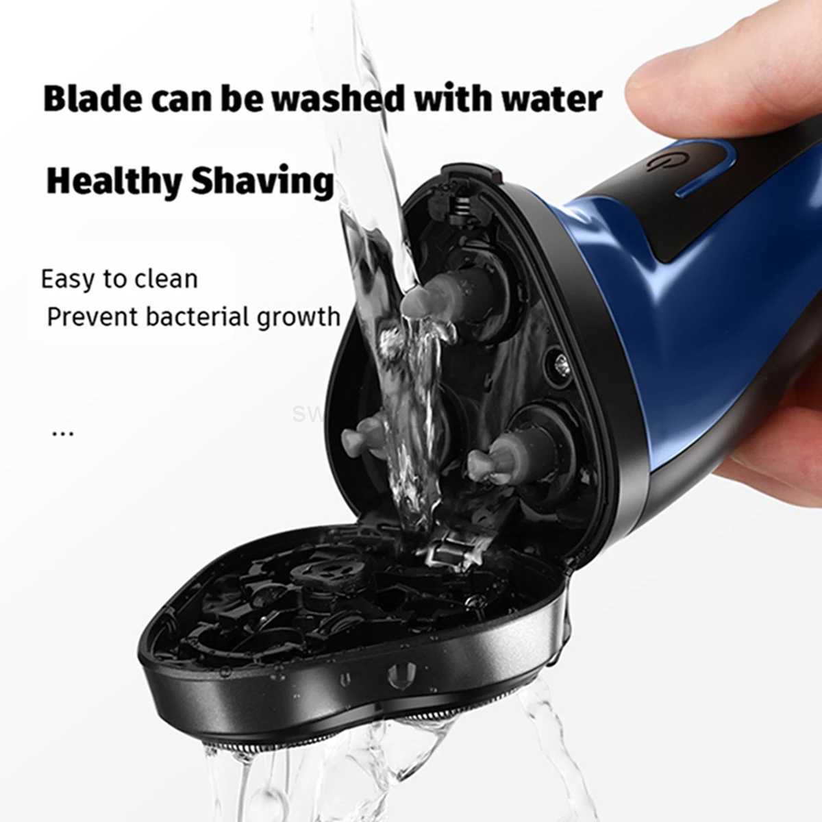 Electric Shaver for Men USB Electric Shaver Powerful Beard Shaving Machine Electric Razor Rechargeable WaterproofB240709