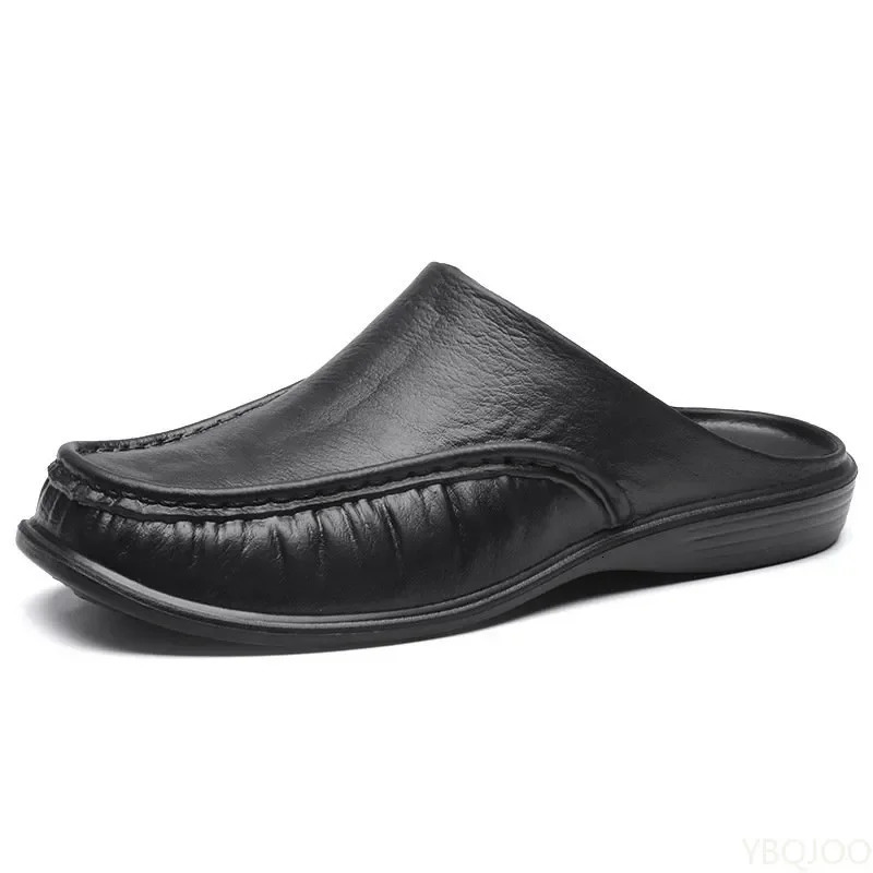 Shoes Mens Slippers EVA Slip on Flats Shoes Walking Men Half Slipper Comfortable Soft Household Sandals Size 40-47 240718