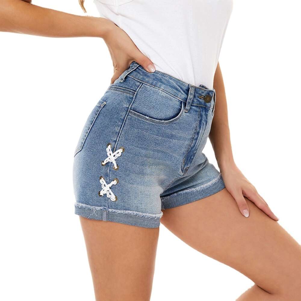 Women's Denim Shorts Classic Vintage Jean Short 2022 Summer Fashion Ladies High Waist