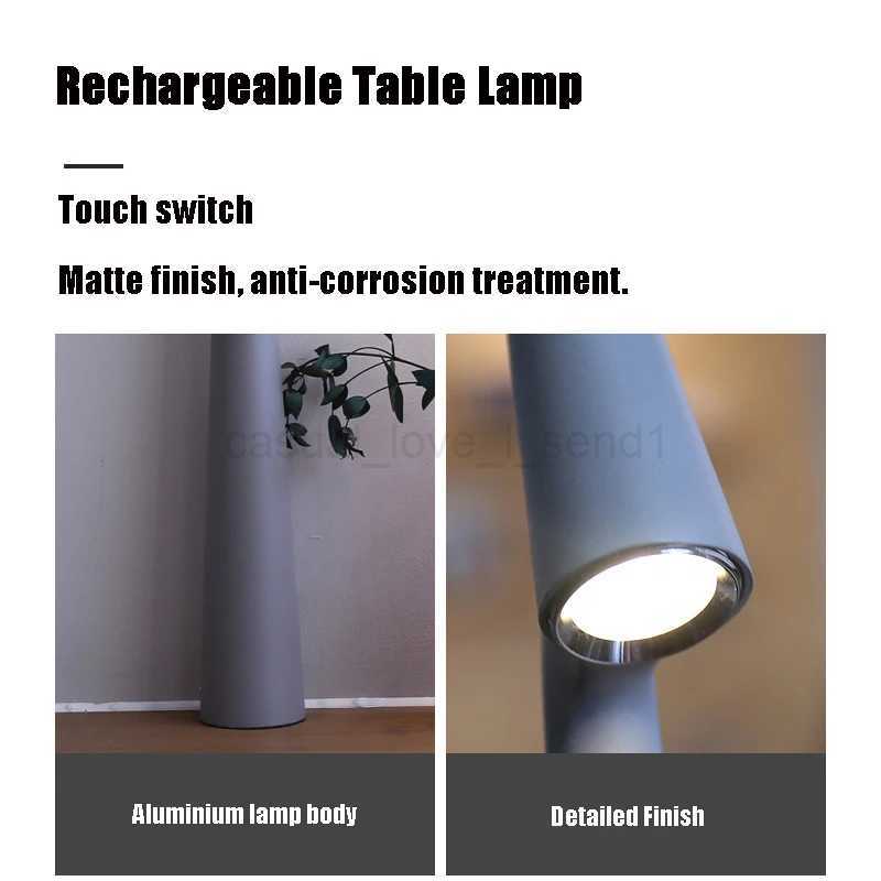 Wireless Rechargeable Desk Lamp Creative Living Room Study Lamp Top Touch Dimming Atmosphere Desktop Decoration Table LampCL240718