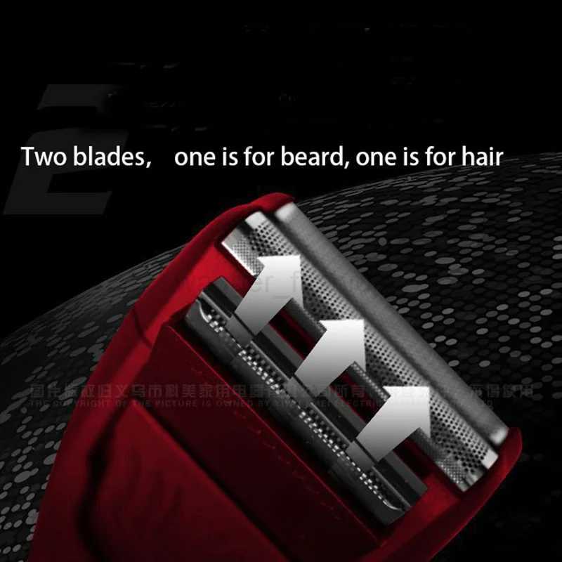 Kemei Electric Cordless Shaver Perfect Perrect Cut Twin Men Razor Floating Blade with Pop-up Trimmer Blade Rechargeable KM-1123B240709