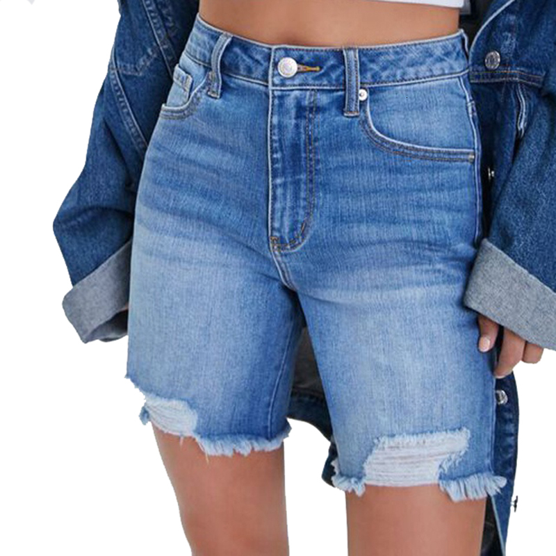 Women's Denim Shorts Classic Vintage Jean Short 2022 Summer Fashion Ladies High Waist