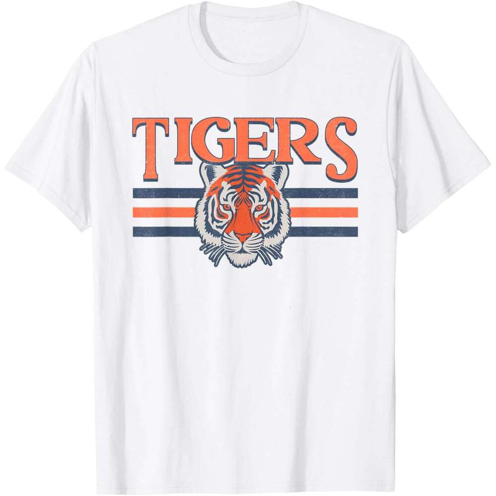 Tigers T Shirts Mens Womens Tees Vintage Sports Name Tee Design Gift Men Women Girls T-Shirt Tops Designer Fashion clothes Tshirt Free shipping