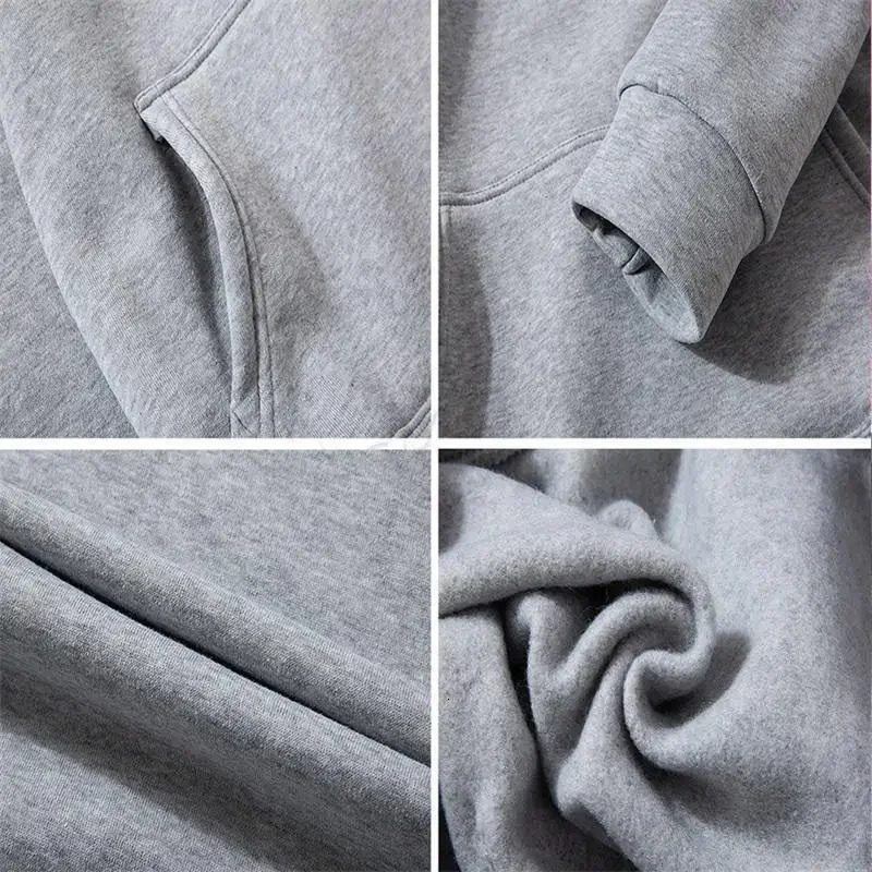 Mens Hoodie Pants 2 Piece Suit Winter Jogging Tracksuit Woman Oversized Sets Fleece Sweatshirt Pullover Clothing Blue 240715