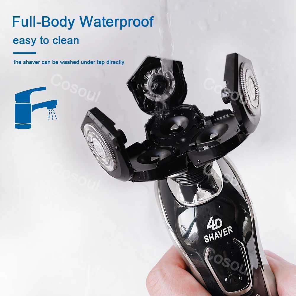 Shaver for Men Electric Shaver Powerful Beard Shaving Machine Electric Razor Rechargeable Waterproof Wholesale DropshippingB240709
