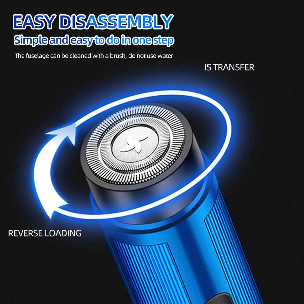 Mens Mini Electric Shaver Rechargeable Razor Epilator Womens Shaving Machine for Men Car Mini Shaver Electric Shaving ToolsB240709
