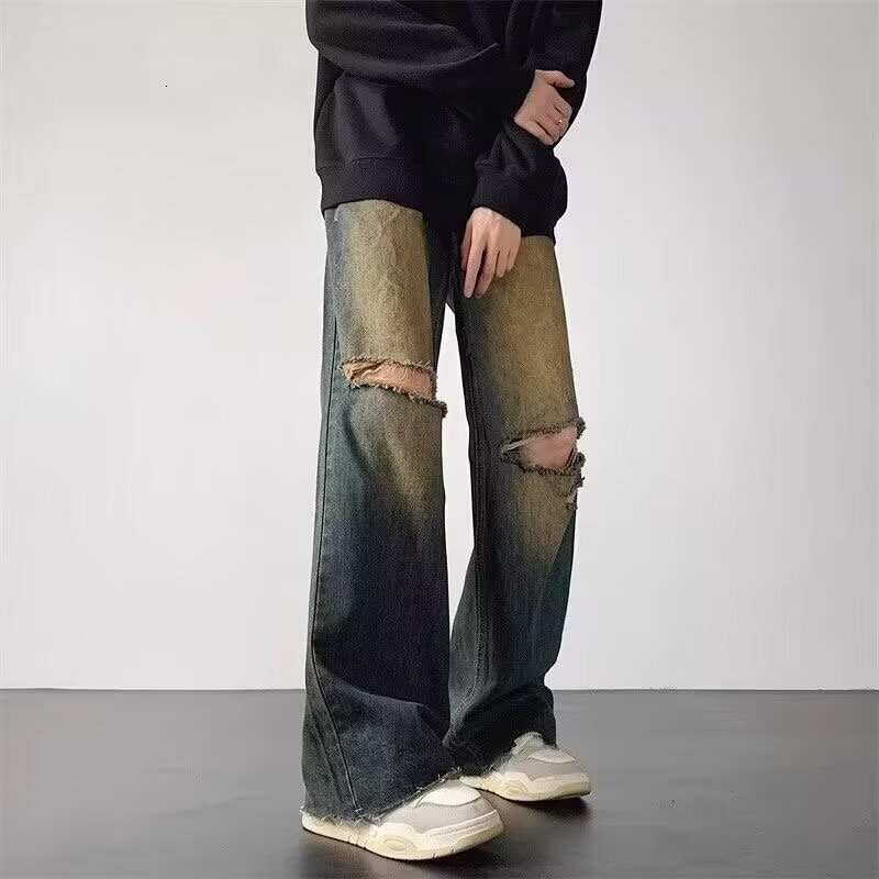Purple Designer Jeans | High Street Washed Denim - Summer Straight Regular Pants