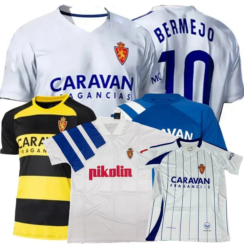 1992 1993 2023 2024 2025 Real Zaragoza Soccer Jerseys ESNAIDER MANU VALLEJO BAKIS AGUADO VALERA MESA BERMEJO IVAN MELLEJO 92 93 23 24 25 football men and kids shirt