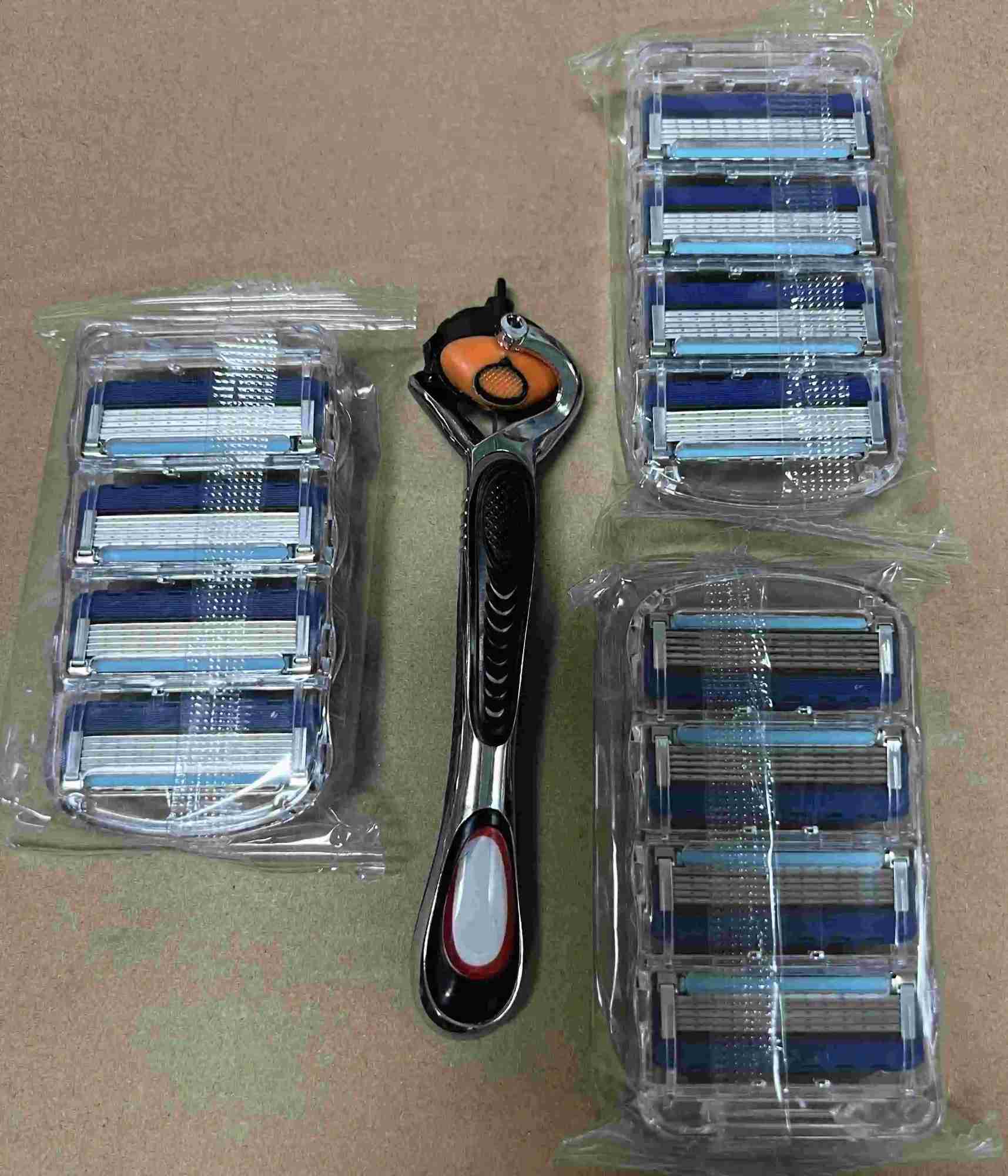 5-layer mens shaver stainless steel shaver classic manual shaver washable and replaceable bladeB240709