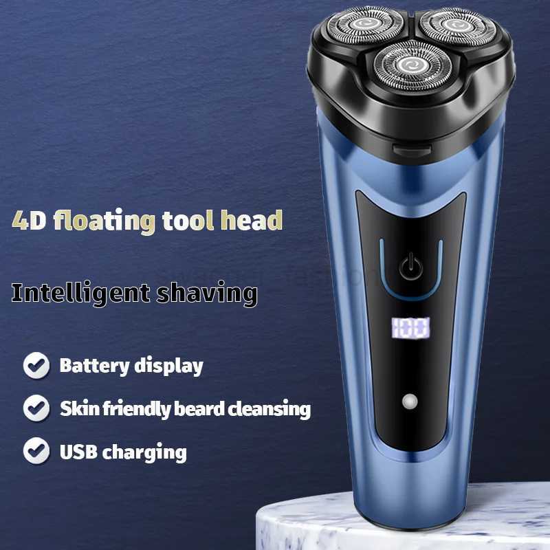 Shaver for Men USB Electric Shaver Powerful Beard Shaving Machine Electric Razor Rechargeable WaterproofBa240709