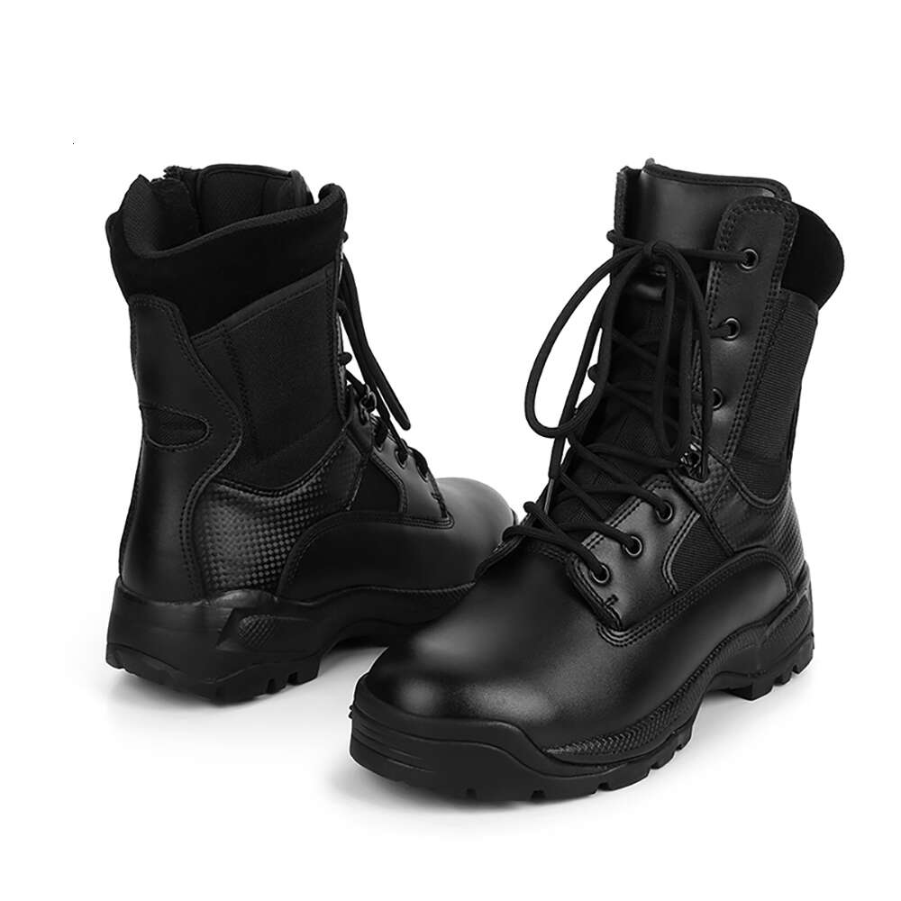Cqb.Fury Black Leather 511 Durable High Quality Tactical Hunting Training Boots