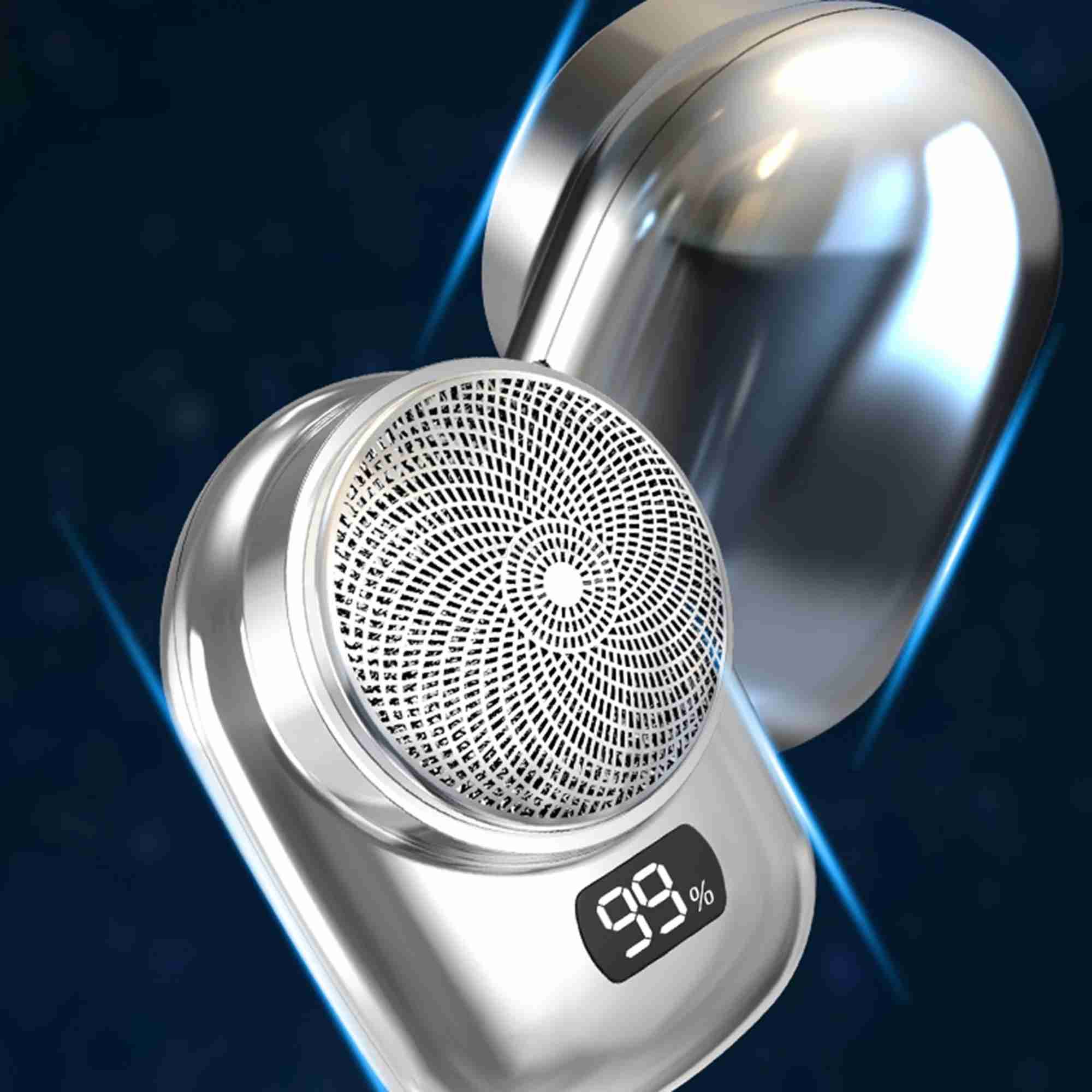1pc Travel Mini Shaver Portable Digital Display Electric Shaver USB Charging Electric ShaverB240709