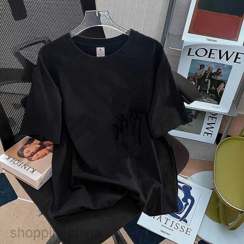 Men's T Shirts Pure cotton T-shirt trendy brand sports new men women loose round neck printed famous base tees tops