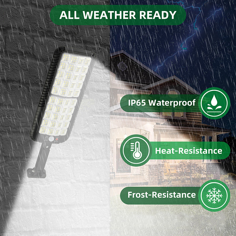 Solar Garden Light Motion Sensor Waterproof IP65 256 COB Solar Wall Light Outdoor Lighting 3 Modes