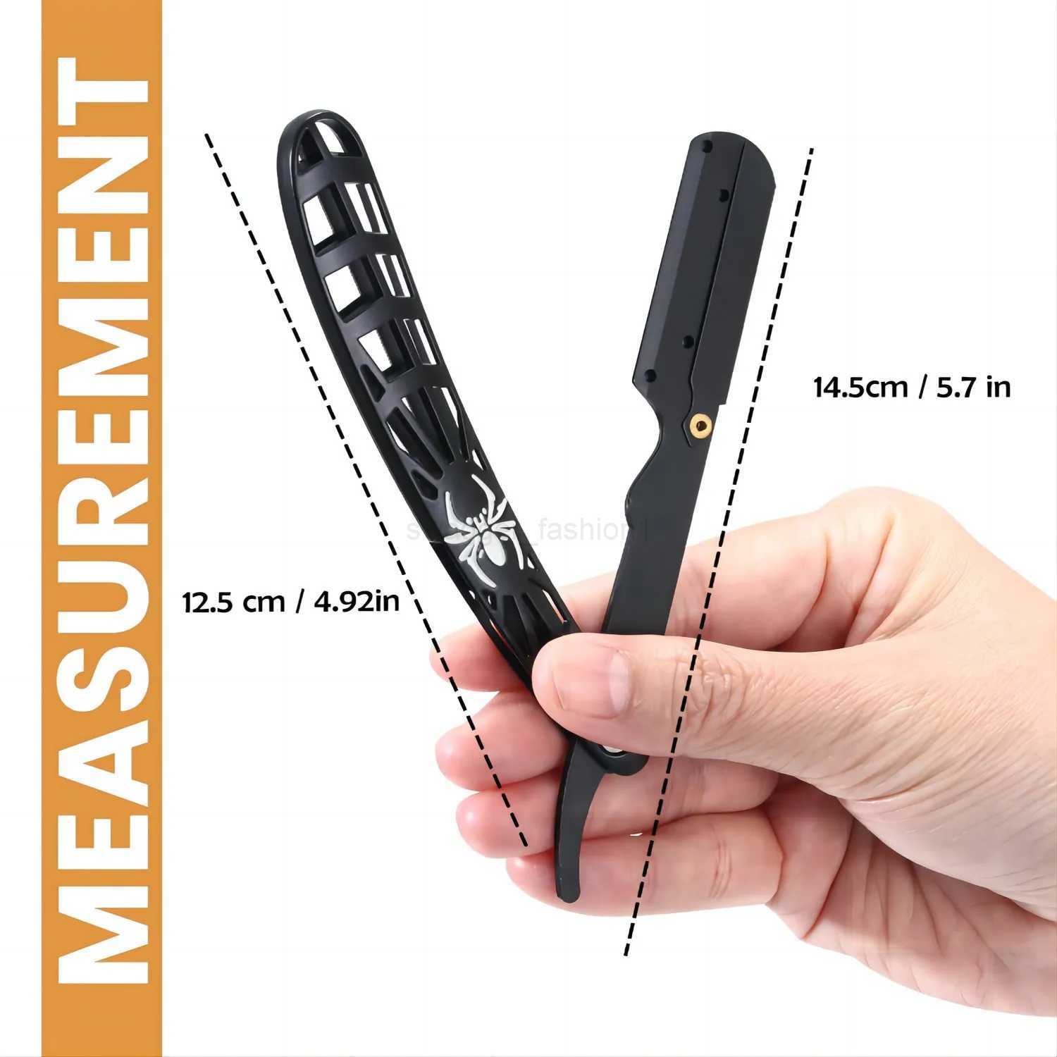 Professional Manual Shaver Straight Edge Stainless Steel sharp Barber Razor Folding Shaving Beard Trimmer CutterB240709