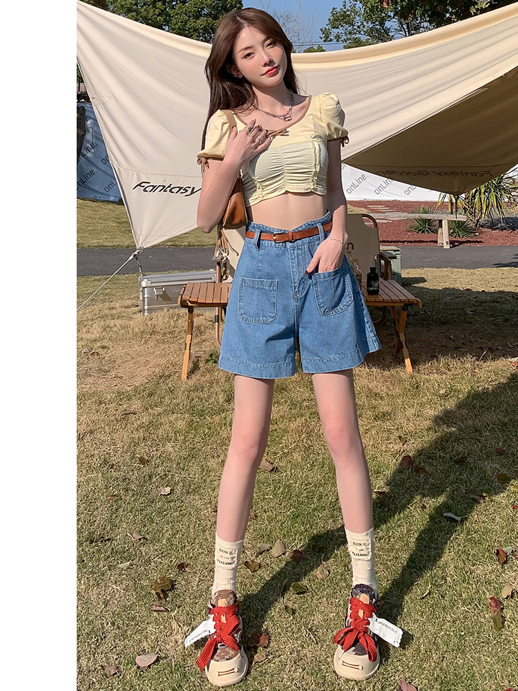 Designer Women's Jeans Denim Shorts Womens Loose Thin Fashion Letter Spliced Printed Summer Sexy Pants