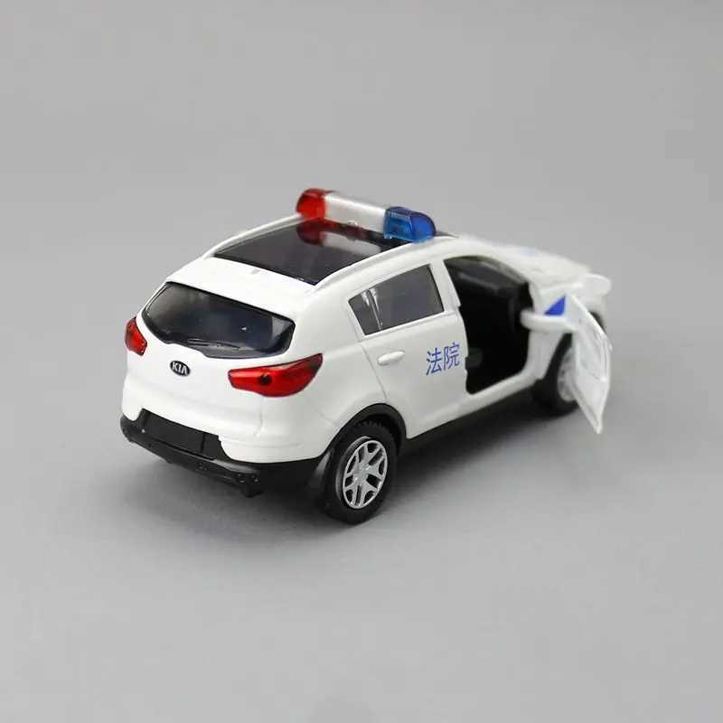 Caipo 1 39 pulls back the Kia Sportage R police car alloy die-casting metal model for collection gifts and decoration Free shipping