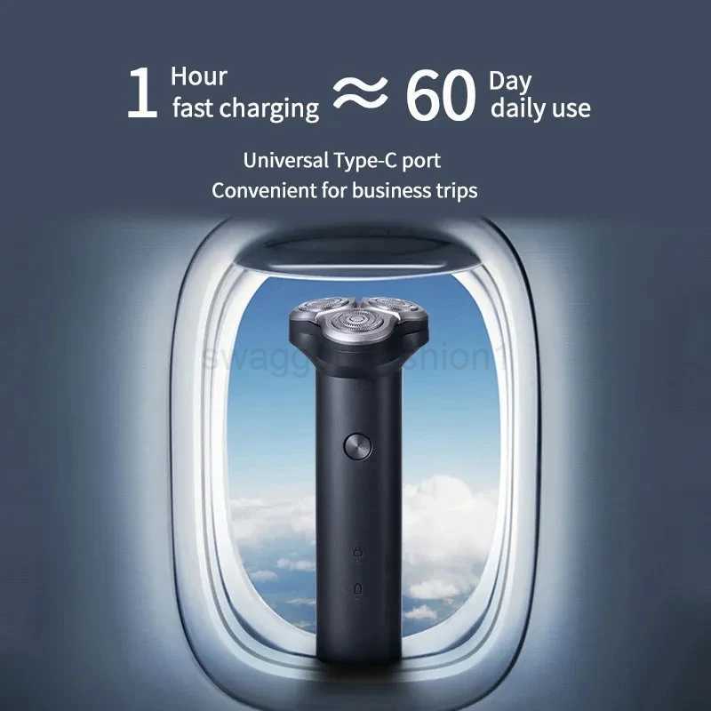 XIAOMI Mijia Electric Shaver S300 Dry Wet Shavers Triple Blade Razor Machine Automatic Beard Trimmer For Men IPX7 WaterproofB240709