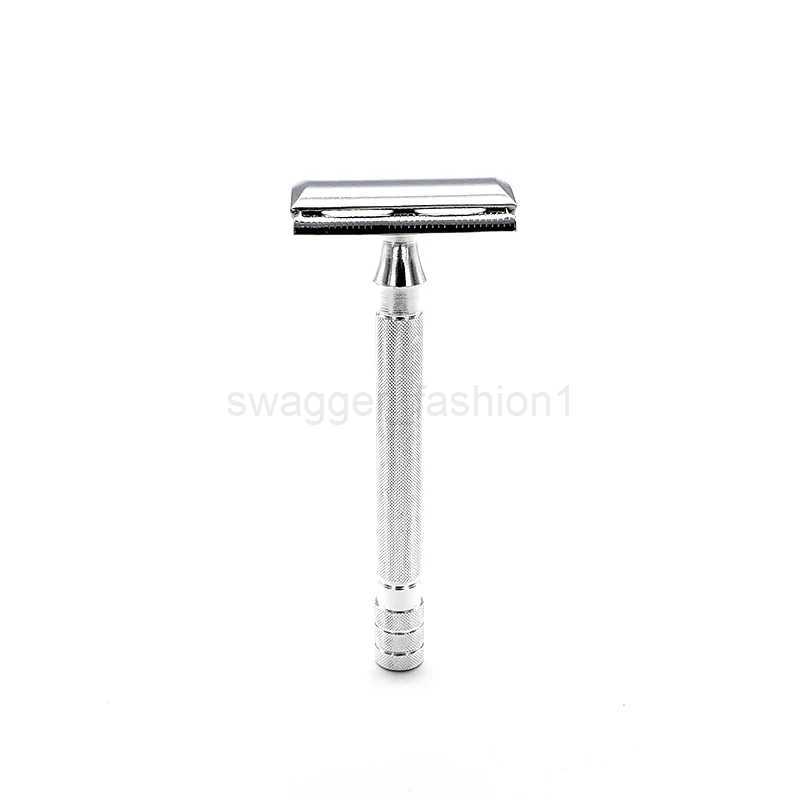 Double Edge Classic Mens Shaving Mild Hair Removal Shaver It With Small Brush Adjustable Safety Razor Face RazorB240709
