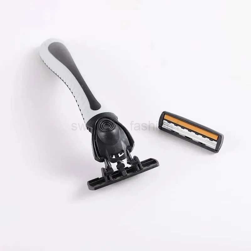 Shaver Brand New Design Men Razor Shaving Three Layer Shaver Reusable Razor Imported Blade Multi Tool Head ChangeB240709