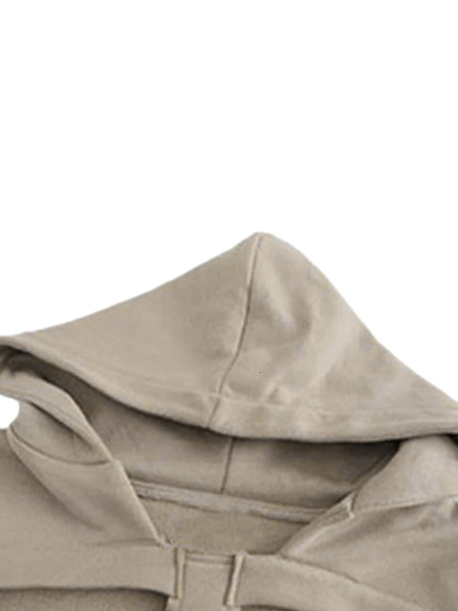 Men Women Vest Coat Chic Sleeveless Hooded Vest Hollowed Skeleton Gilet Solid Color Hoodie Streetwear for Party Club Grunge Y2K 240708