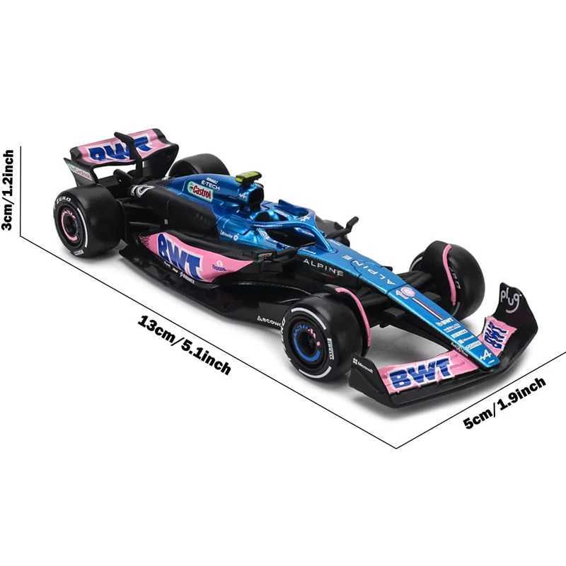 Bburago 1 43 BWT Alpine F1 Team 2023 A523 Bahrain #10 #31 Pink/Flat Racing Formula Car Static Simulation Diecast Alloy Model CarCL240718