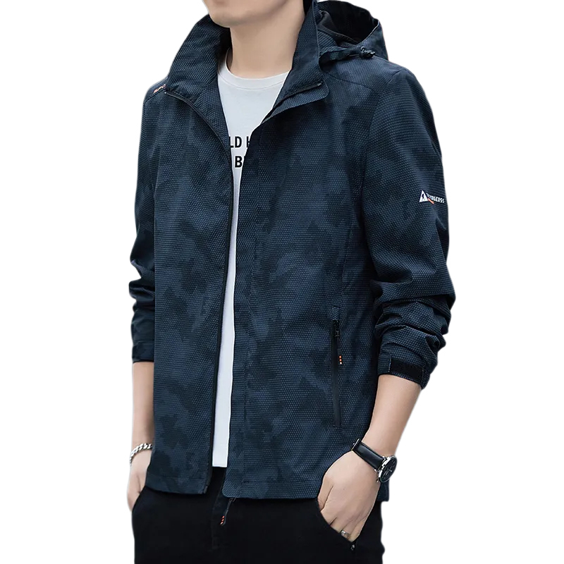 Lighing Delivery Loose Hooded 2024 New Windproof Waterproof Stormtrooper Men's Spring and Autumn Top Jacket F717#45