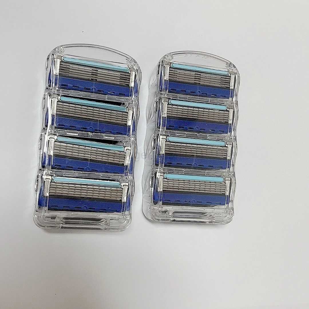Shaver5-layer Razor Blades 16/8/4pcs Replacement Blades Vintage Wet Shaving Safety Razor Skin Protection Classic RazorB240709