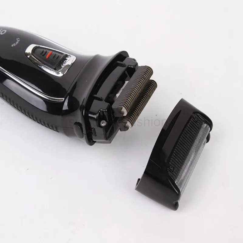 KEMEI 2 Heads Rechargeable Electric Shaver Reciprocating Electronic Shaving Machine Rotary Hair Trimmer Face Care Razor KM-8013B240709