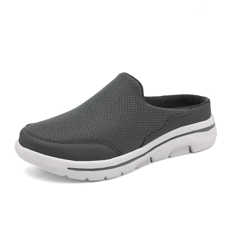 Summer Slip On Mesh Half Shoes For Men Women Slippers Lightweight Comfortable Breathable Big Size 47 48 For Drop 240718