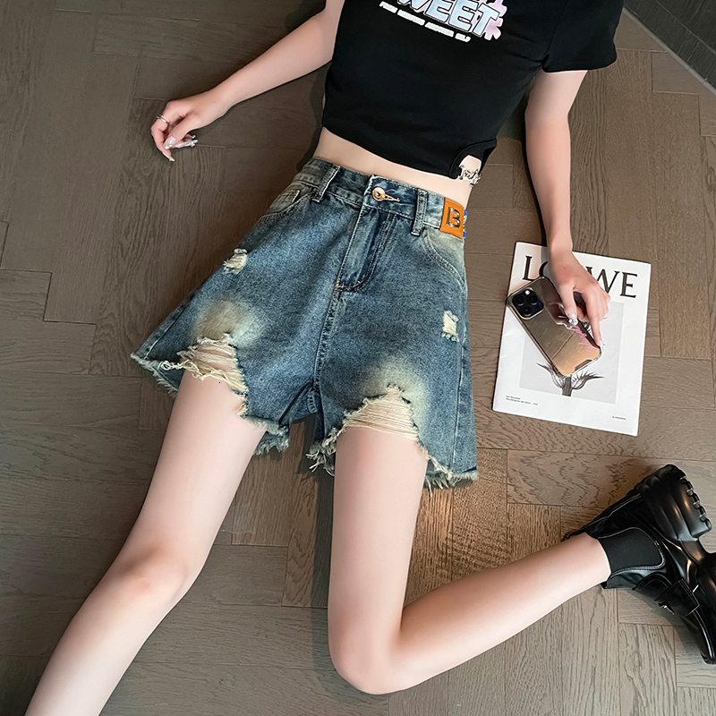 333 # Summer Korean shorts 2023 new trendy high waisted slimming jeans for women