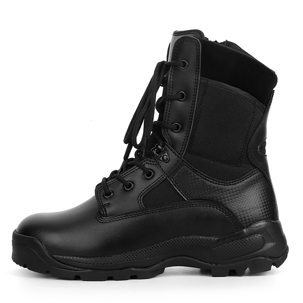 Cqb.Fury Black Leather 511 Durable High Quality Tactical Hunting Training Boots